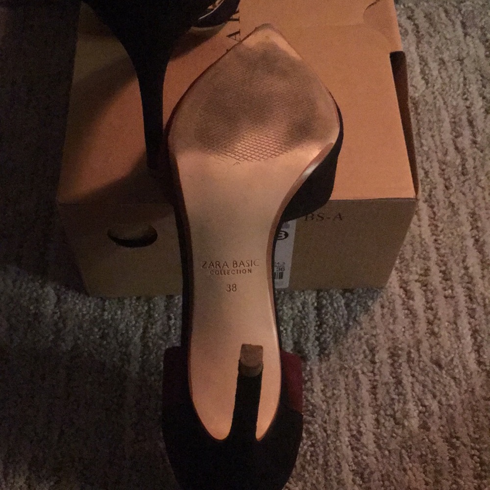 Zara Basic Contrast Heels - Picture 8 of 8